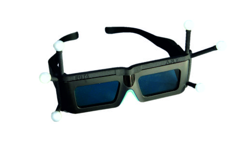 ART Brillen-Target einzeln für optisches Tracking auf weißem Hintergrund