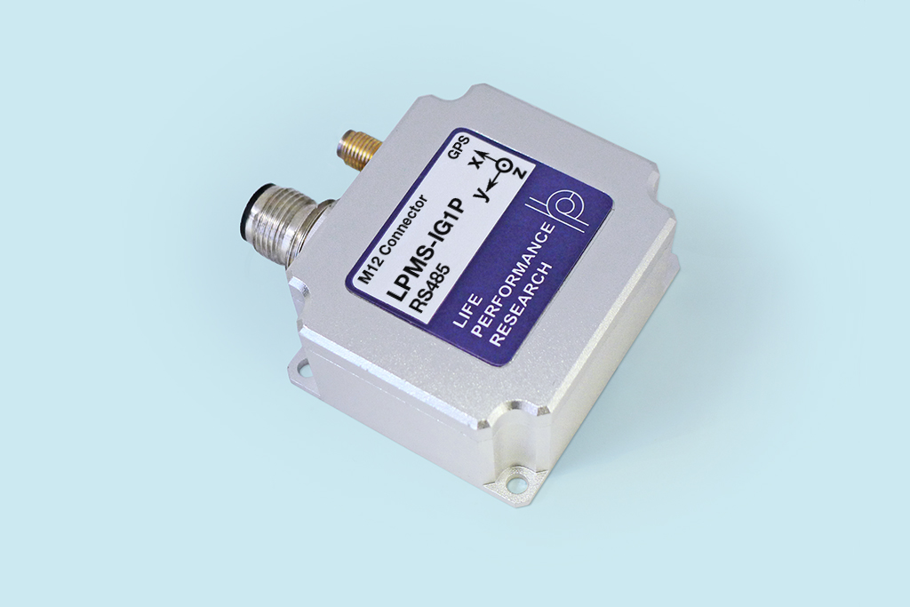 LPMS-IG1P RS485 IMU-Sensor, Produktansicht der kompakten Einheit mit RS485-Schnittstelle