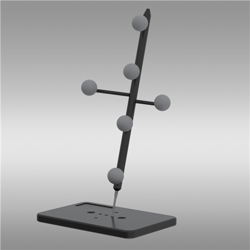 Messtaster (MT2): Spezialtarget mit Kalibrierplatte